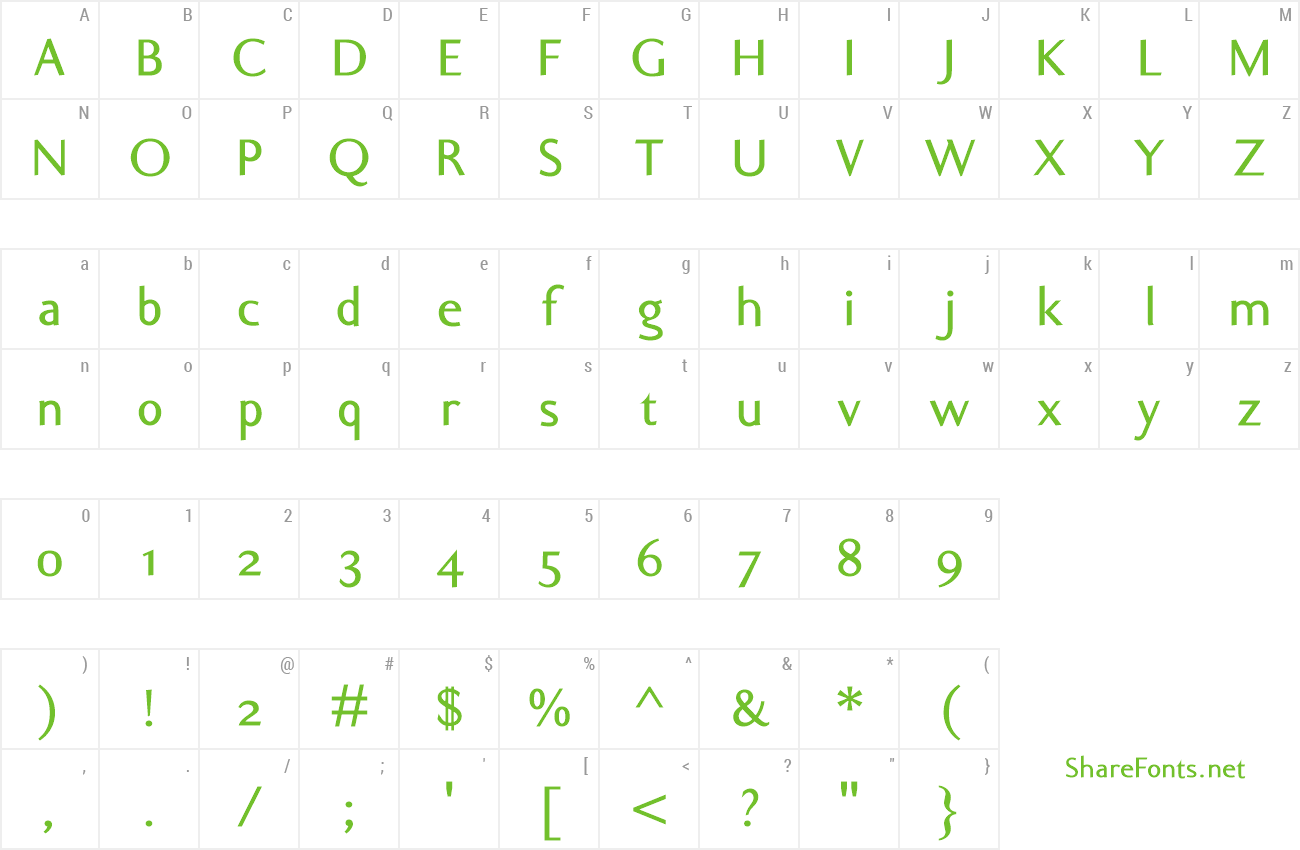 Font Ela Sans SemiBold preview